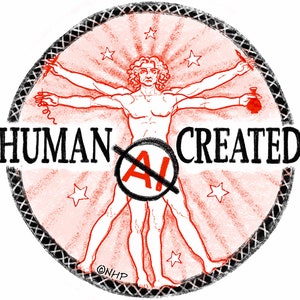 Hoja de pegatinas creada por humanos. 6 pegatinas por hoja.