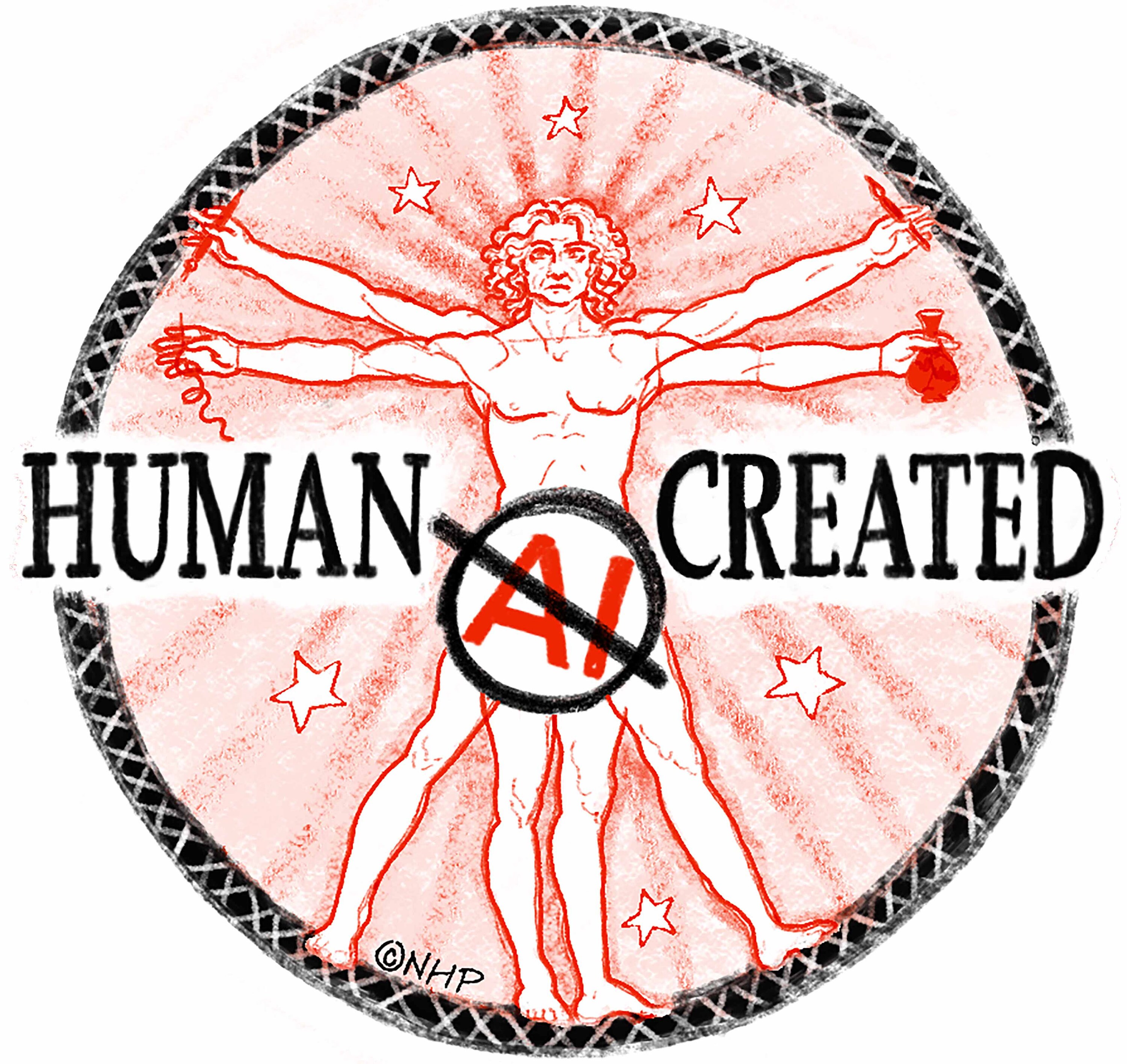 Human Sticker Male Human Created Sticker Sheet 6 Stickers per Sheet - Etsy