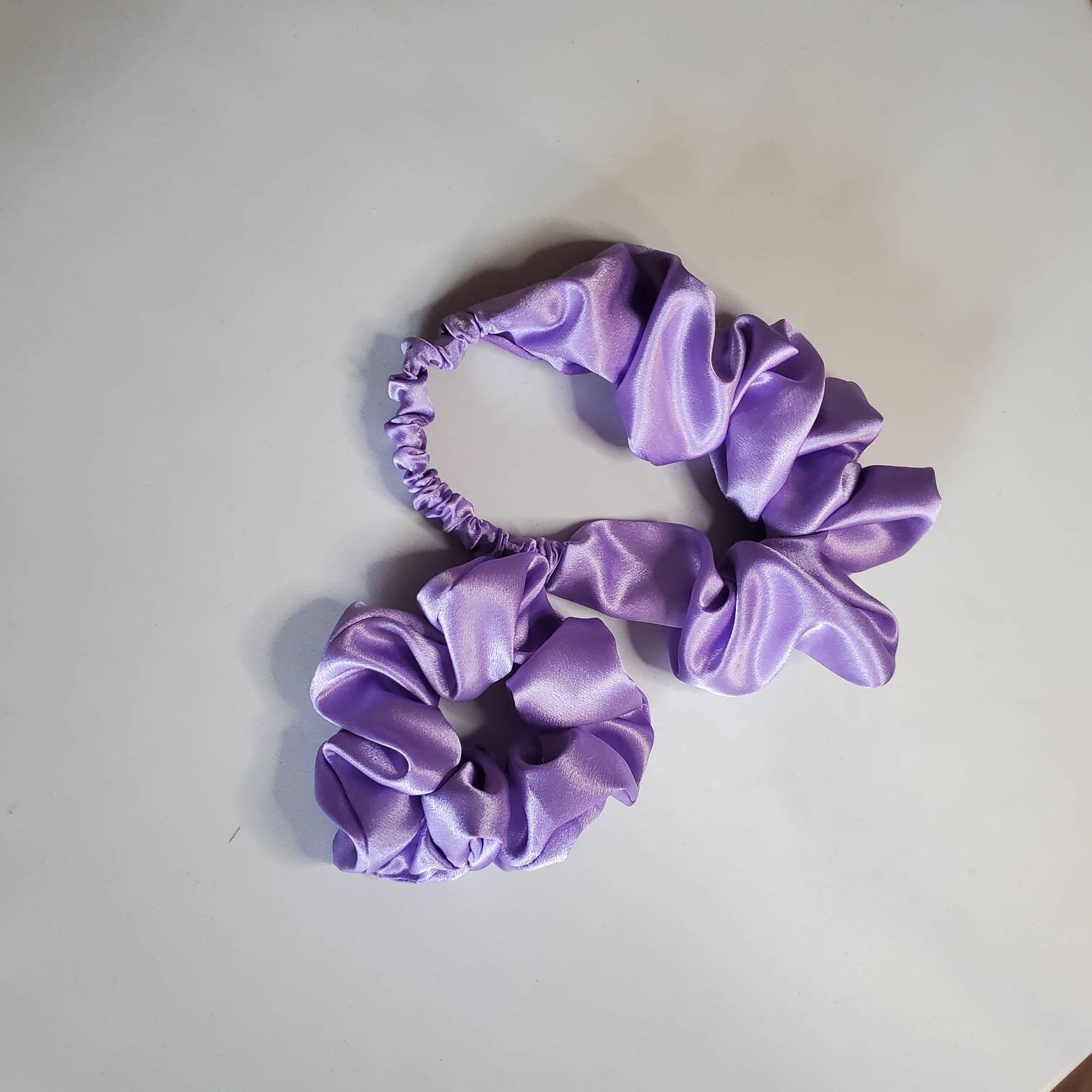 Satin Scrunchies Headband Elastic Headband Scrunched - Etsy UK
