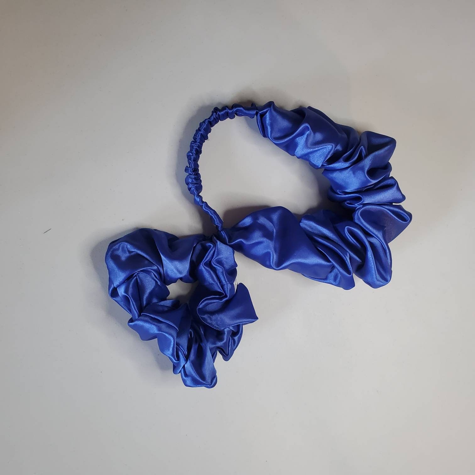 Satin Scrunchies Headband Elastic Headband Scrunched - Etsy UK