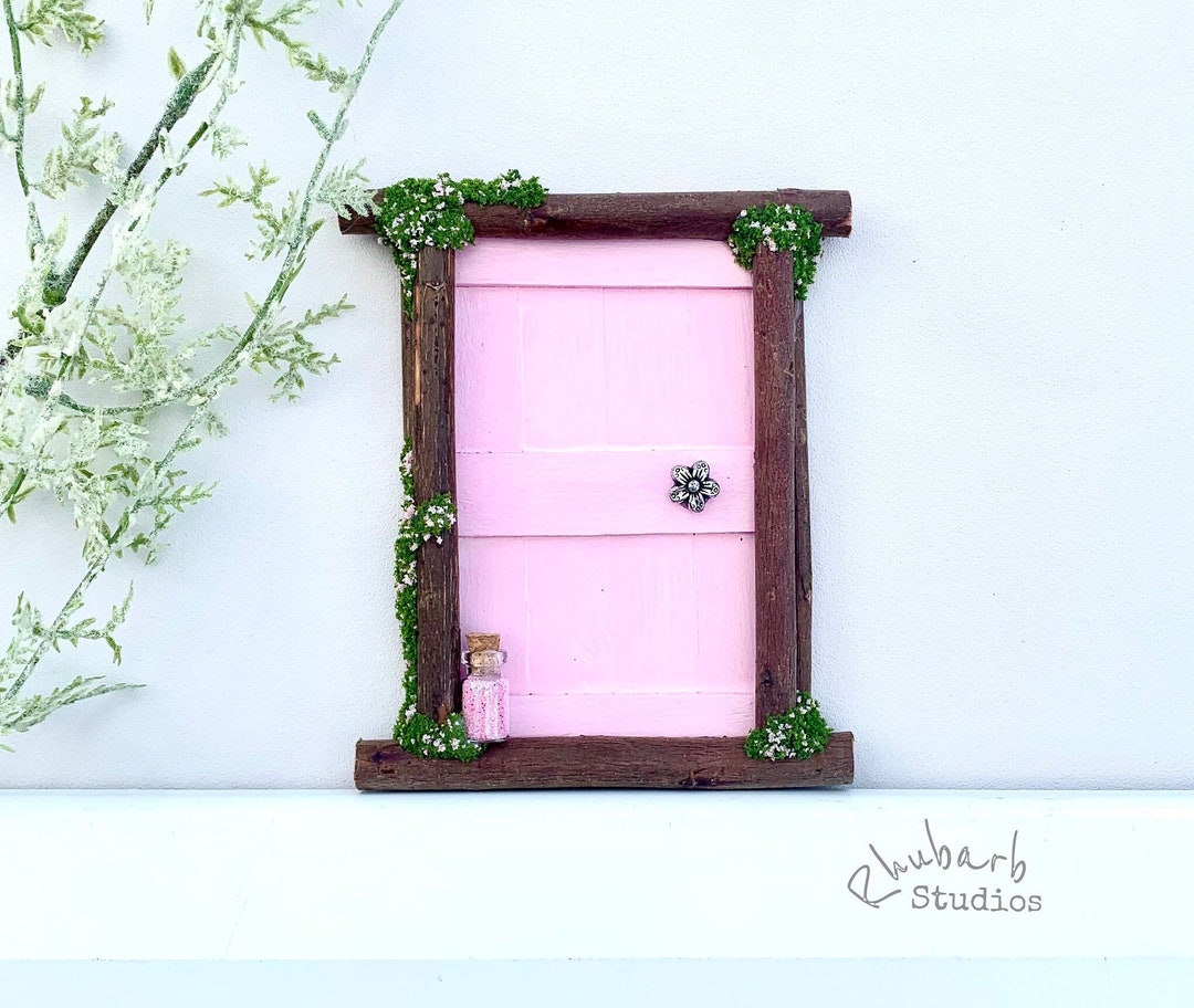 Fairy Door Pink Fairy Door Fairy Garden Indoor Fairy Door - Etsy