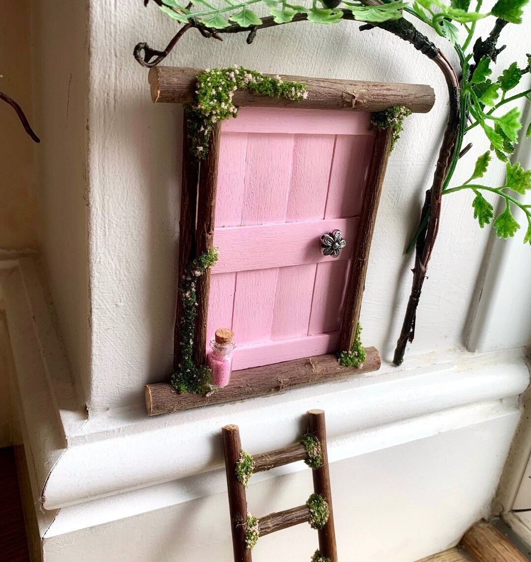 Fairy Door Pink Fairy Door Fairy Garden Indoor Fairy Door - Etsy