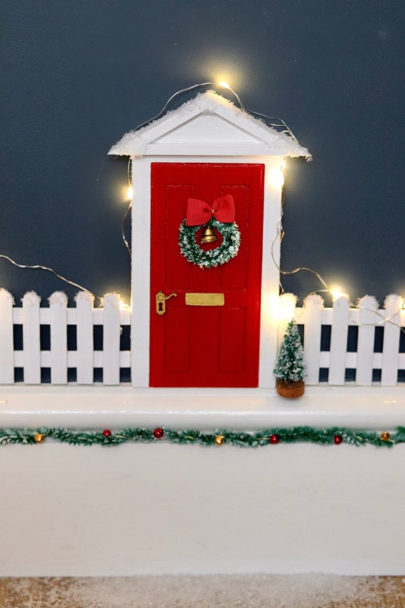 Weihnachtstur Heiligabend Weihnachtsfee Tur Weihnachten Elf Etsy