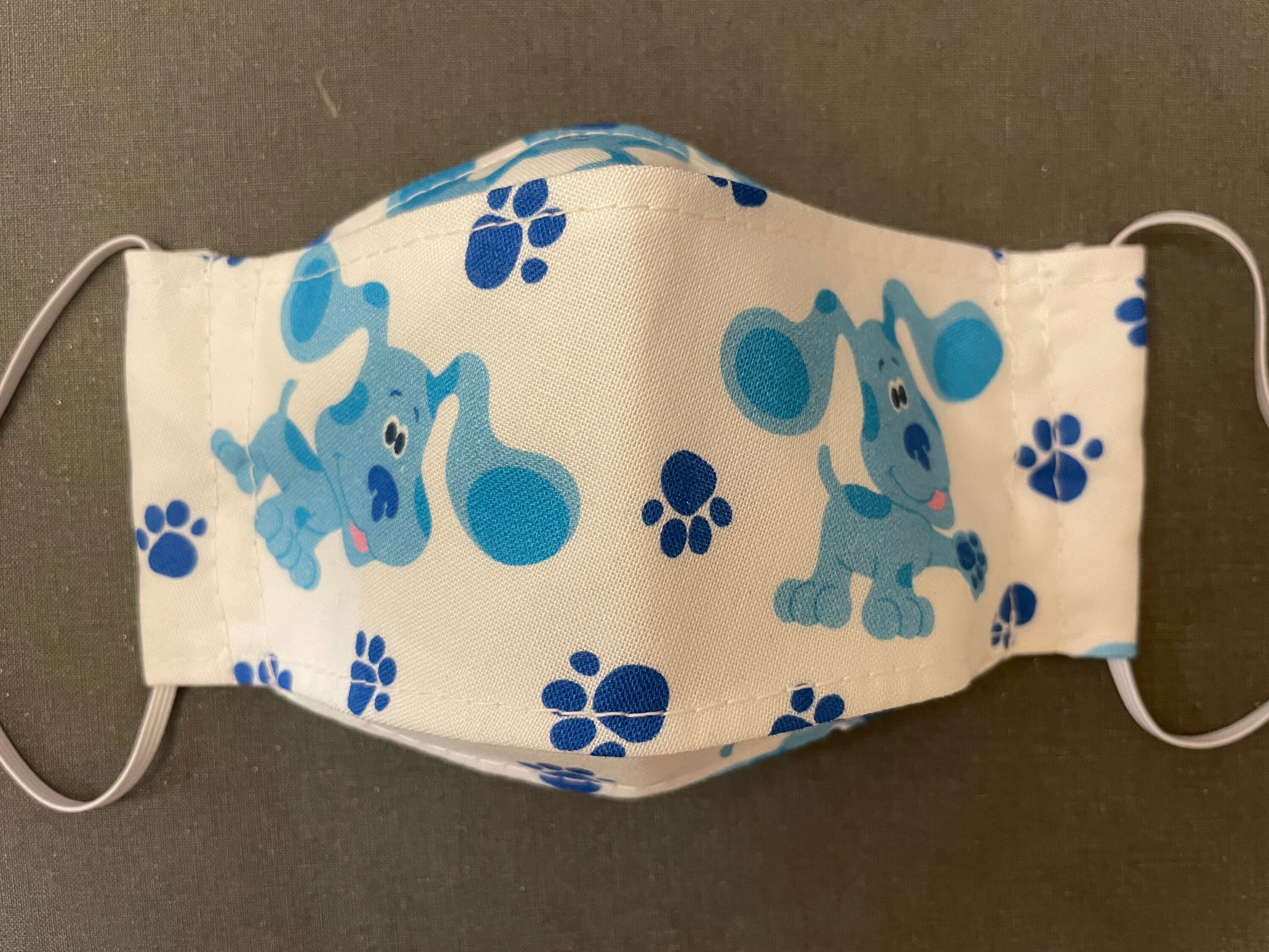 3D White Blues Clues Face Mask Etsy