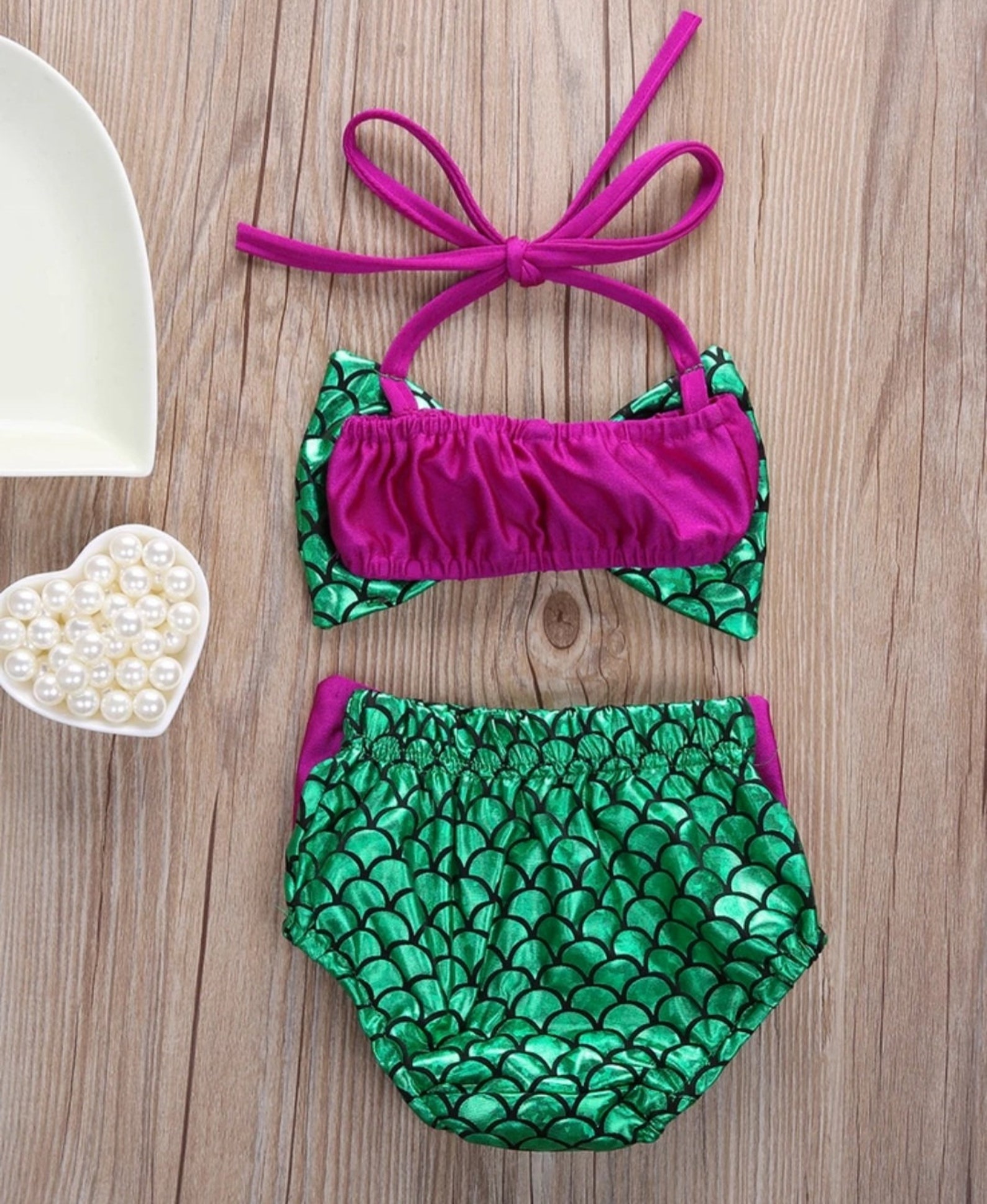 Mermaid Swimsuit Toddler Girl Bikini Swimsuit for Girls Etsy