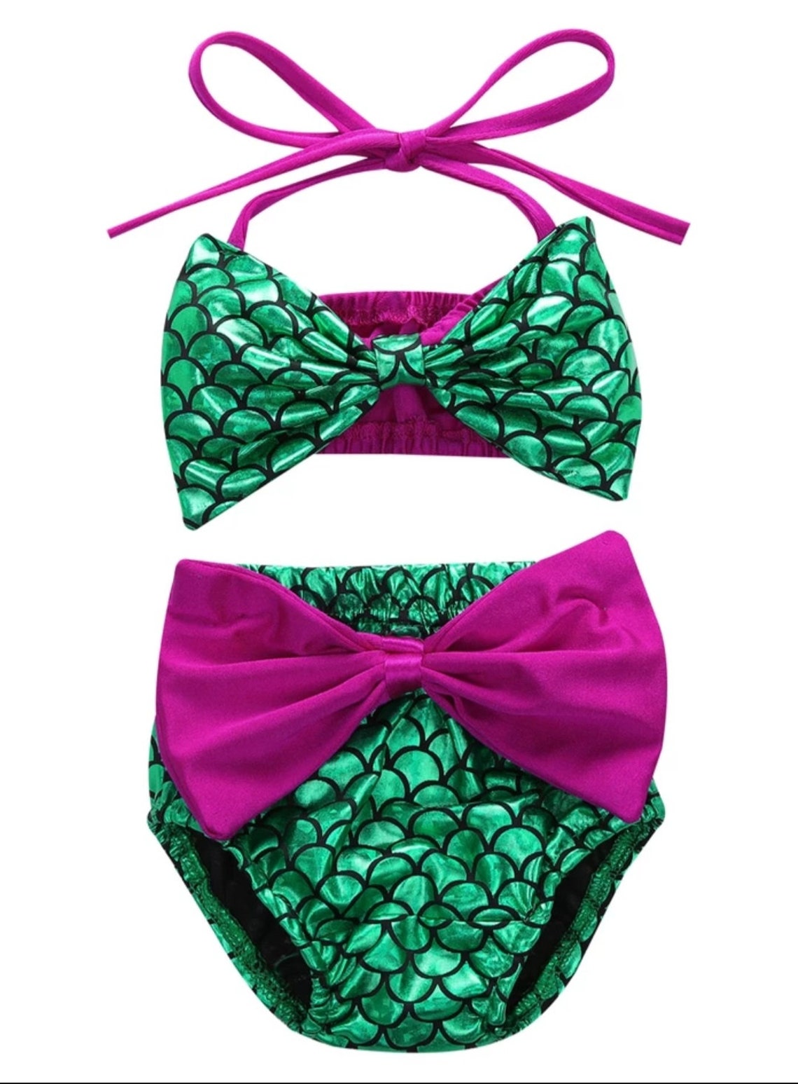 Mermaid Swimsuit Toddler Girl Bikini Swimsuit for Girls Etsy