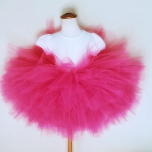 Hot Pink tutu, 1st birthday tutu, 5th birthday outfit, pink birthday tutu, baby girl tutu, 3rd birthday pink tutu, unicorn tutu