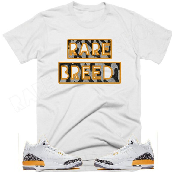Jordan Retro 3 Laser Orange Sneaker Tee Rare Breed Shirt | Etsy Australia