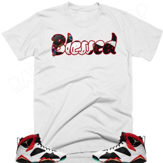 Jordan Retro 7 GC Chile Red Sneaker Tshirt Blessed | Etsy