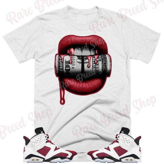 Lips Air Jordan Retro 6 Carmine Carmine 