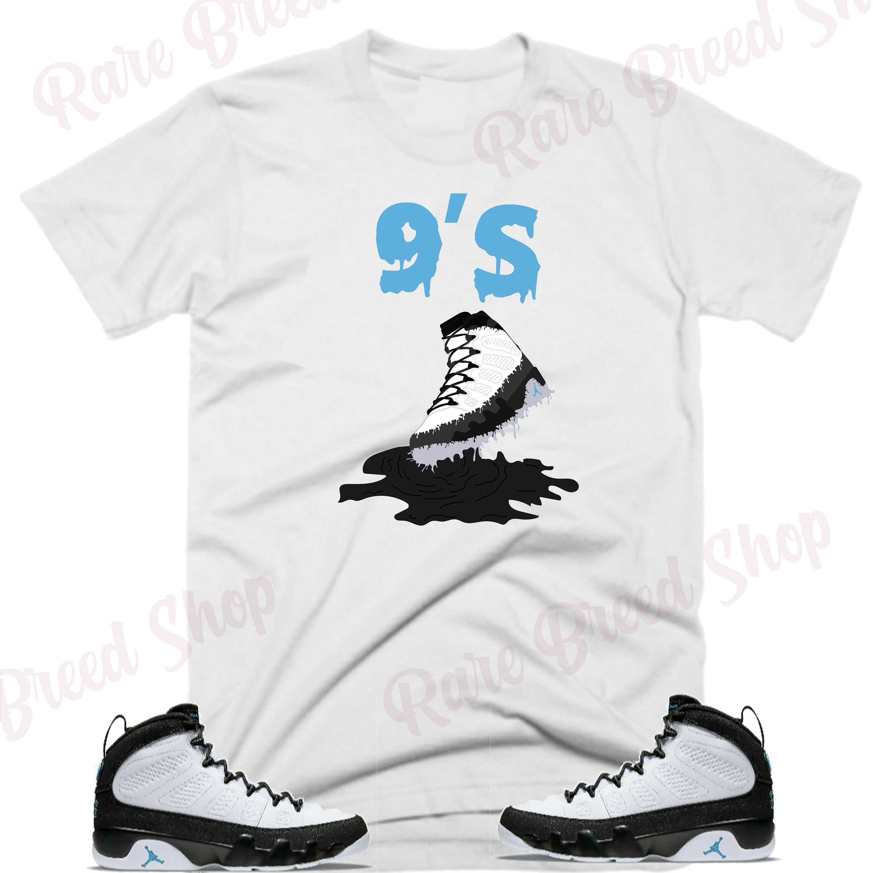 air jordan 9 university blue shirt