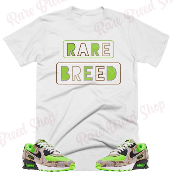 Air Max 90 Green Camo rare Breed Shirt 