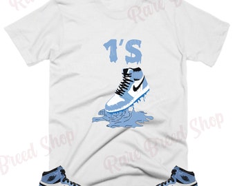 university blue 1s shirt