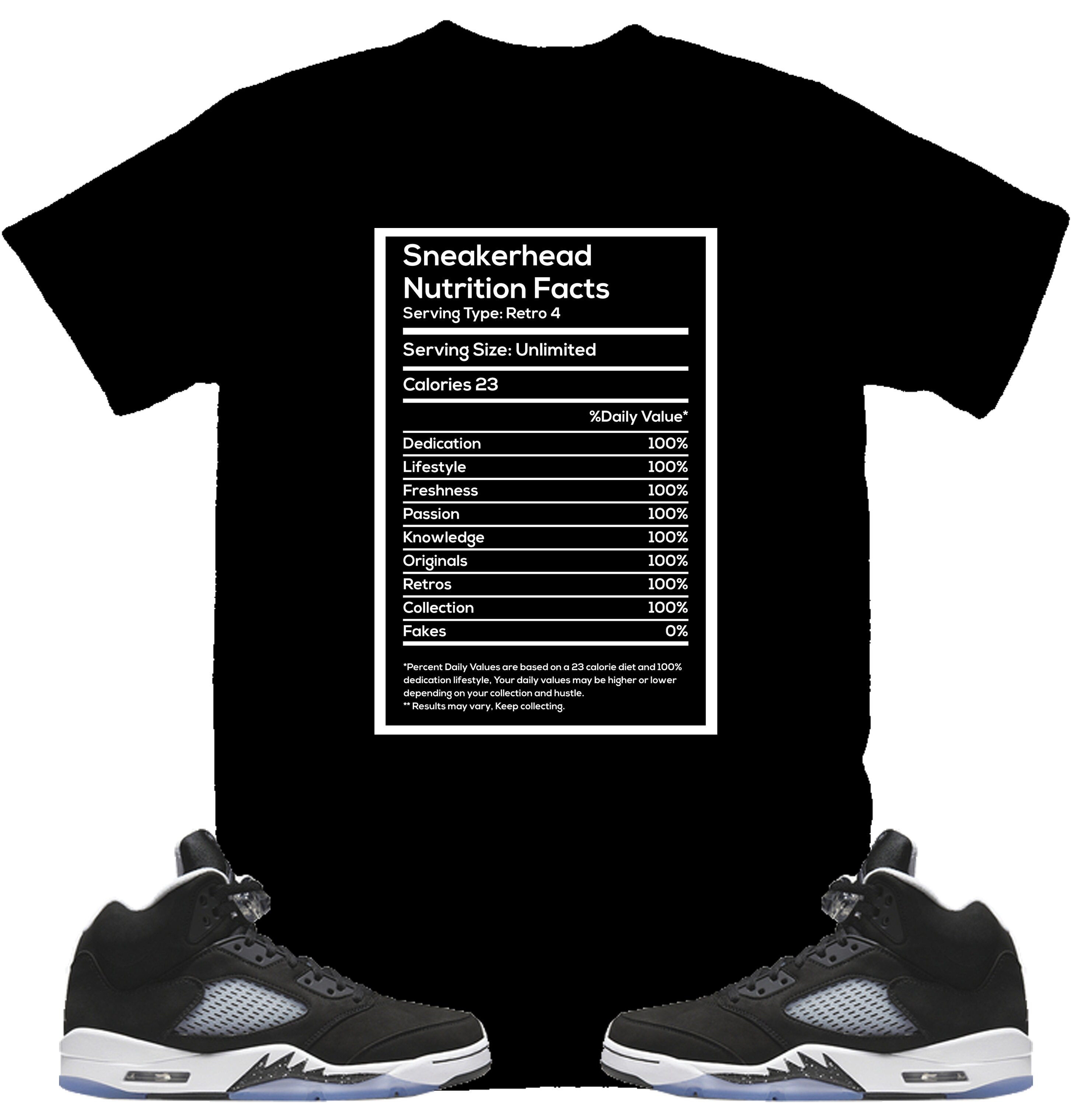 Nutrition Shirt to Match Jordan Retro 5 