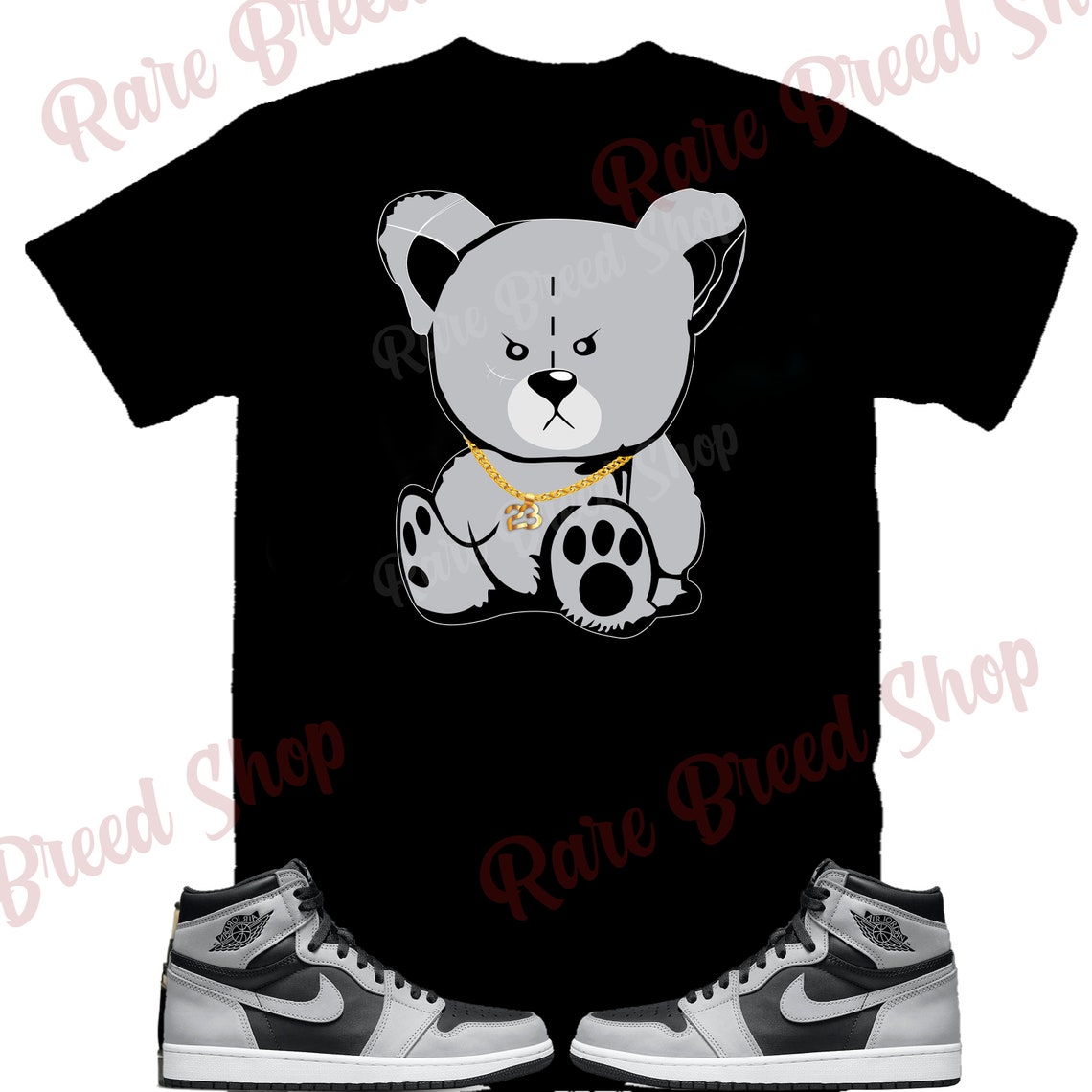 Teddy bear Air Jordan 1 Shadow 2.0 Sneaker Tee Retro 1 Shadow | Etsy