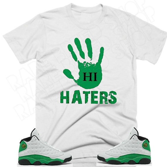 jordan retro 13 lucky green shirt