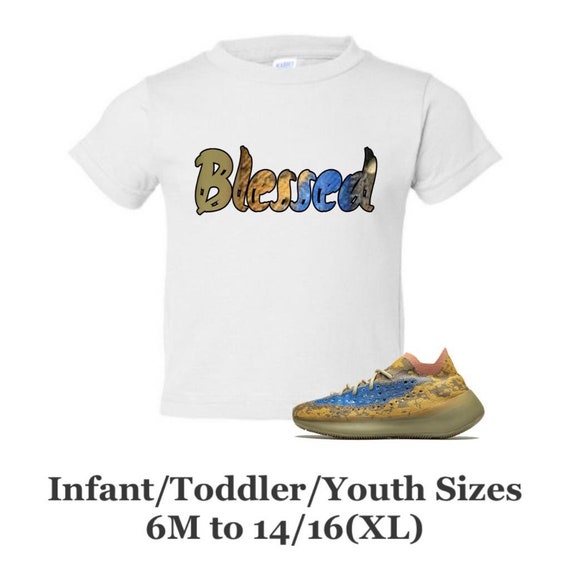Kinderen Yeezy Boost 380 Blue Oat Sneaker Tee - Etsy België