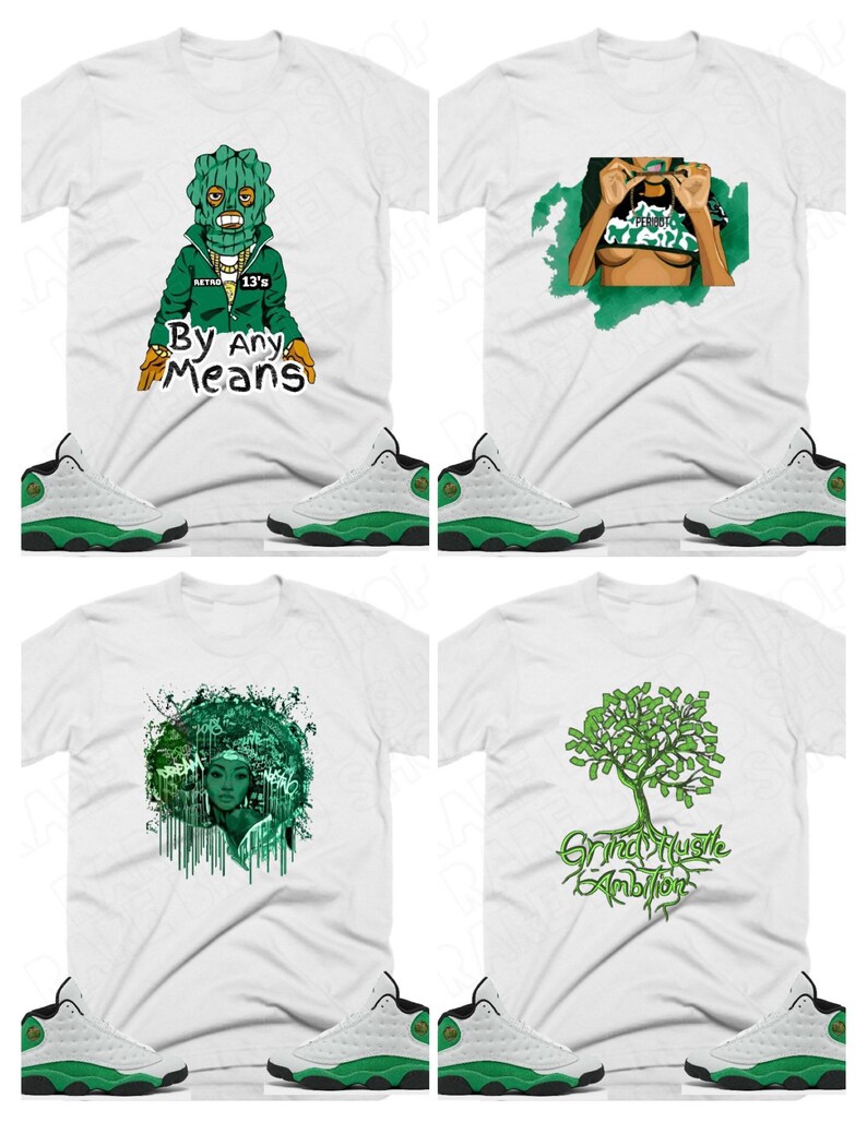 jordan retro 13 lucky green outfit
