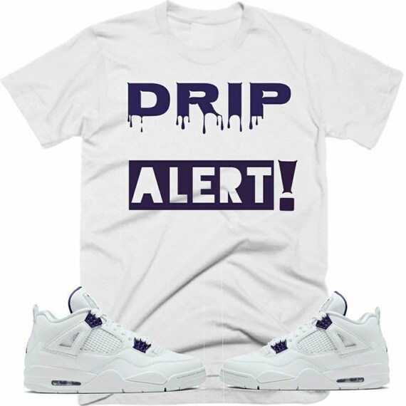 Jordan Retro 4 Purple Metallic Drip 