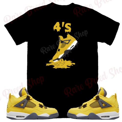 Jordan 4 Lightning T-shirt Drip Teddy Bear Sneaker Tee - Etsy