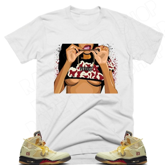 Off Blanco X Air Jordan 5 Vela Retro 5 Off Blanco X Air | Etsy España
