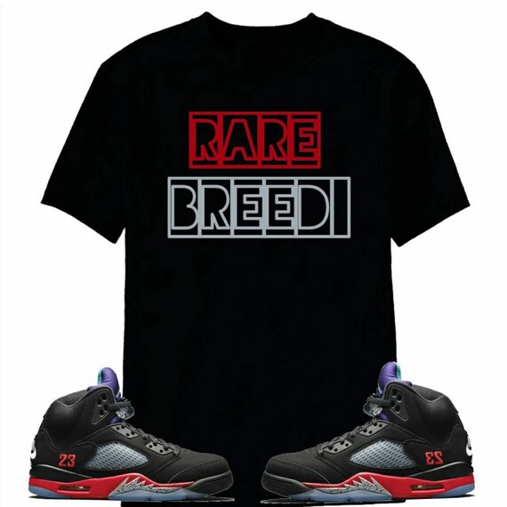 Jordan Retro 5 Top 3 Rare Breed Shirt Etsy