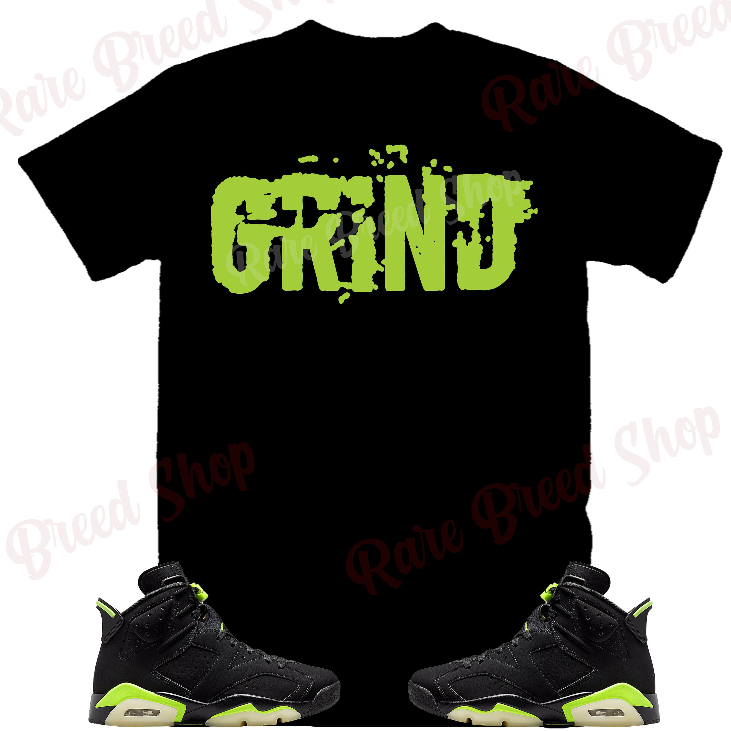 Electric Green Sneaker Tee Retro 
