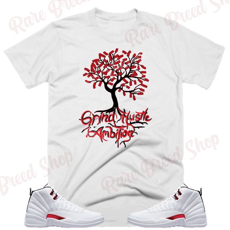 red jordan 12 shirt