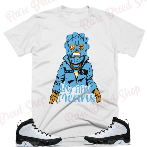 air jordan 9 university blue shirt