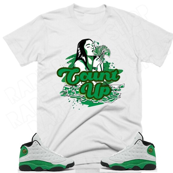 air jordan 13 lucky green shirt