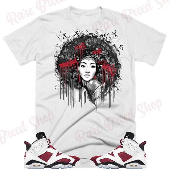 Afro Air Jordan Retro 6 Carmine Carmine 