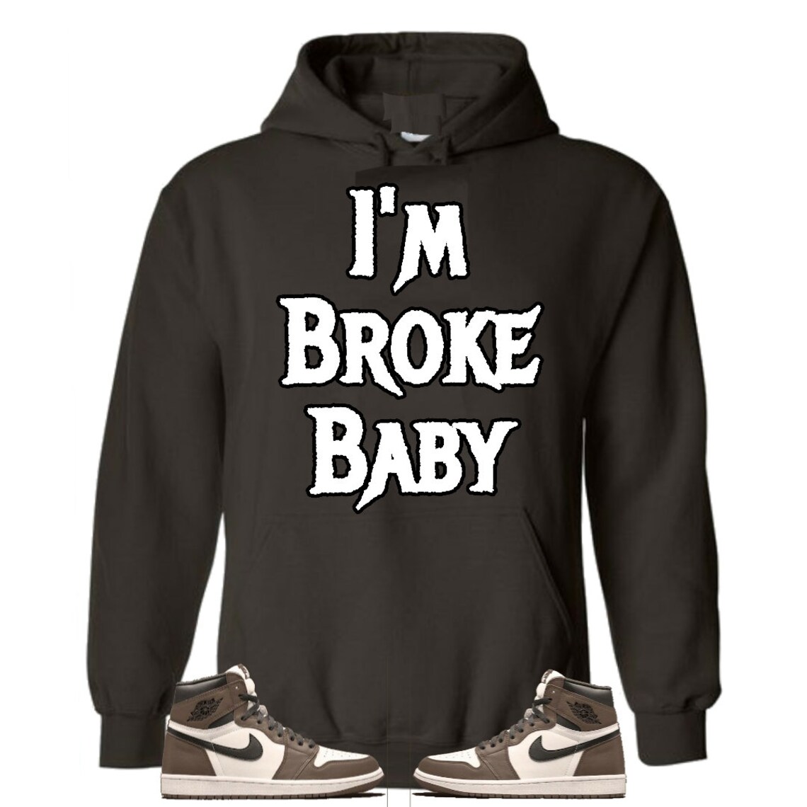 Retro 1 Dark Mocha Hoodie Jordan 1 Dark Mocha Jordan 1 Dark - Etsy