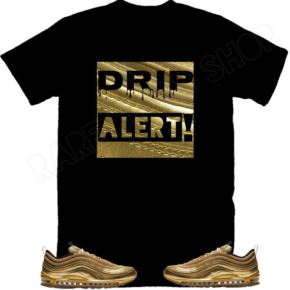 Nike Air Max 97 Gold Drip Alert Shirt 