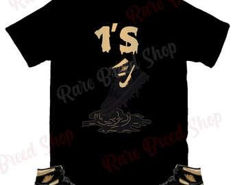 black and gold shirt