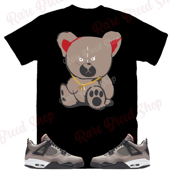 Oso de peluche Air Jordan Retro 4 Taupe Haze Sneaker Tee | Etsy España
