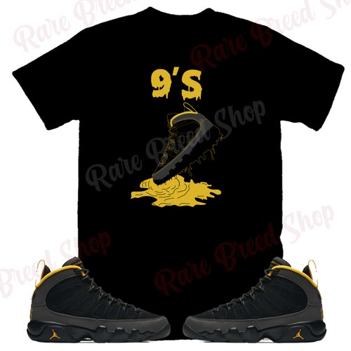 Air Jordan Retro 9 Dark Charcoal University Gold Rags to - Etsy