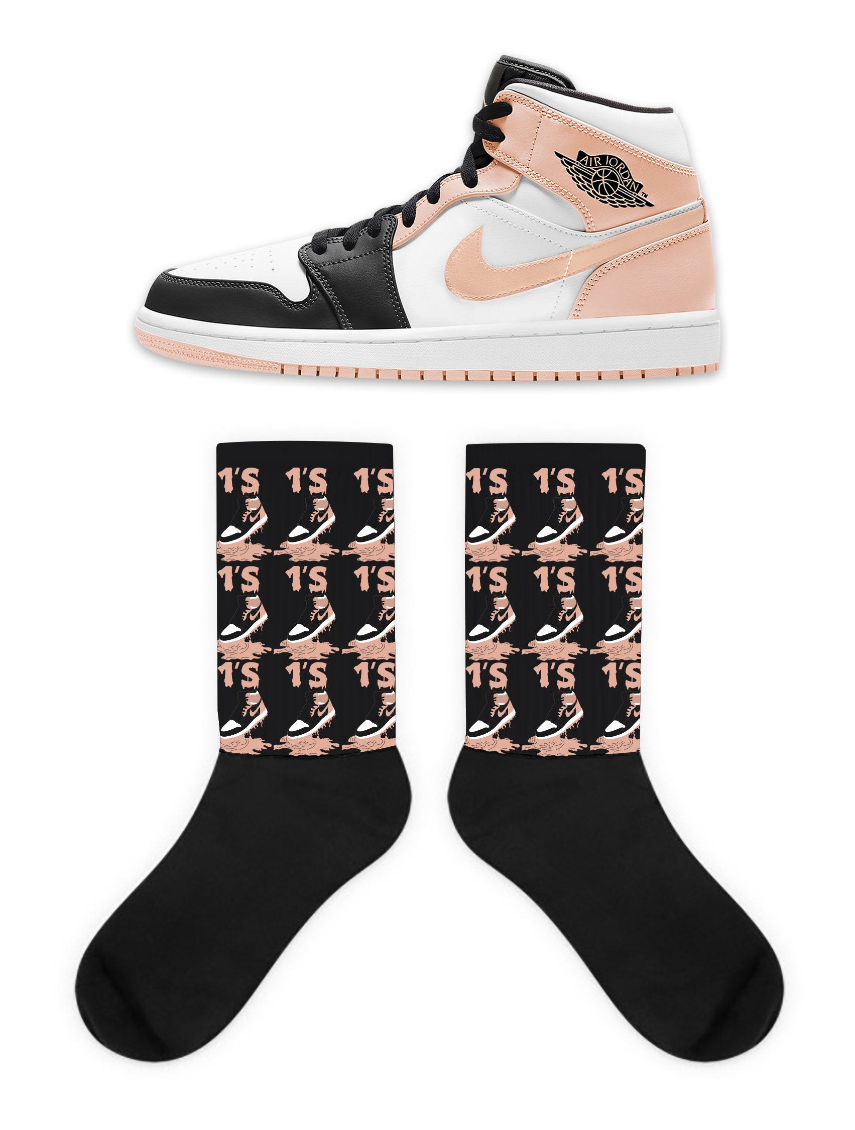 Jordan 1 Crimson Tint Matching Socks 