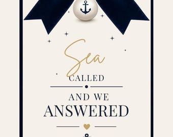 Etiqueta personalizada para equipaje de crucero / Etiqueta de viaje náutica / Etiqueta para maleta de crucero familiar / PDF imprimible / Colección Sea Called
