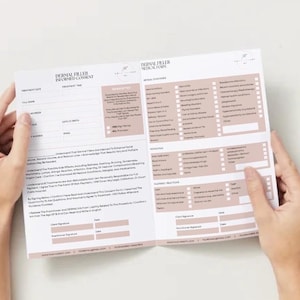 Dermal Filler Consent Form | Editable Aesthetic Clinic Template | Digital Download | Consent Form for Aesthetic Practitioners