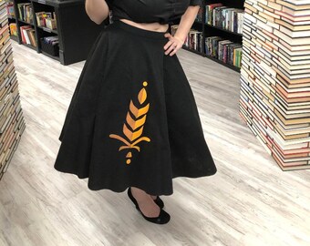 Women\u2019s Frozen 2 Iduna Inspired Disneybound Dapper Day Skirt