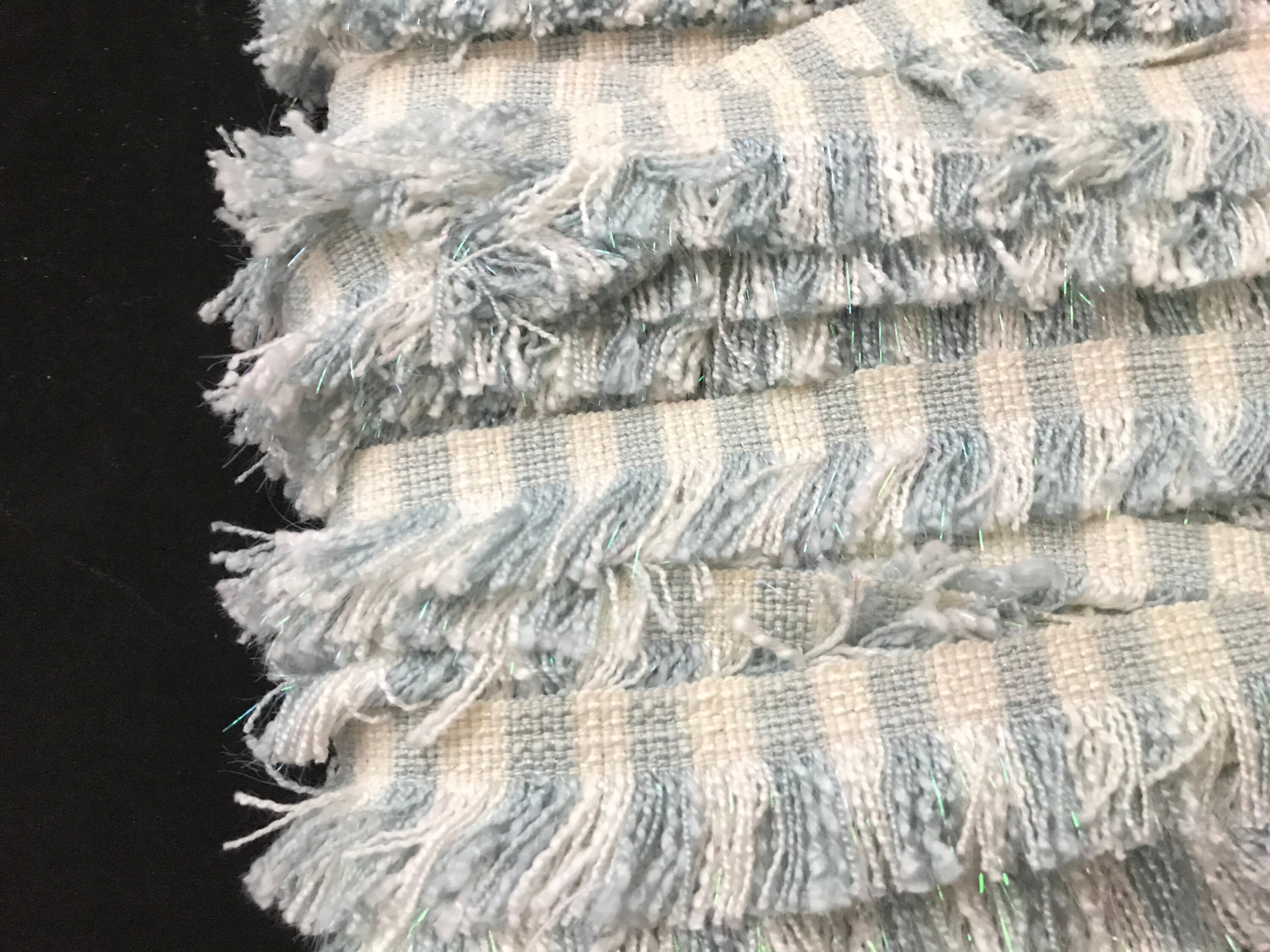 11/8Powder Blue Fringe Trim Boho Tassel Trim Bohemian Etsy