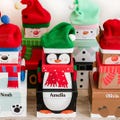 Personalised Christmas Eve Box, Kids Stackable Christmas Gift Box Set, 3 Tier Xmas Stacking XL Gift Box, Children&#39;s Extra Large Stack Box