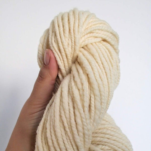 spindle-spun merino yarn