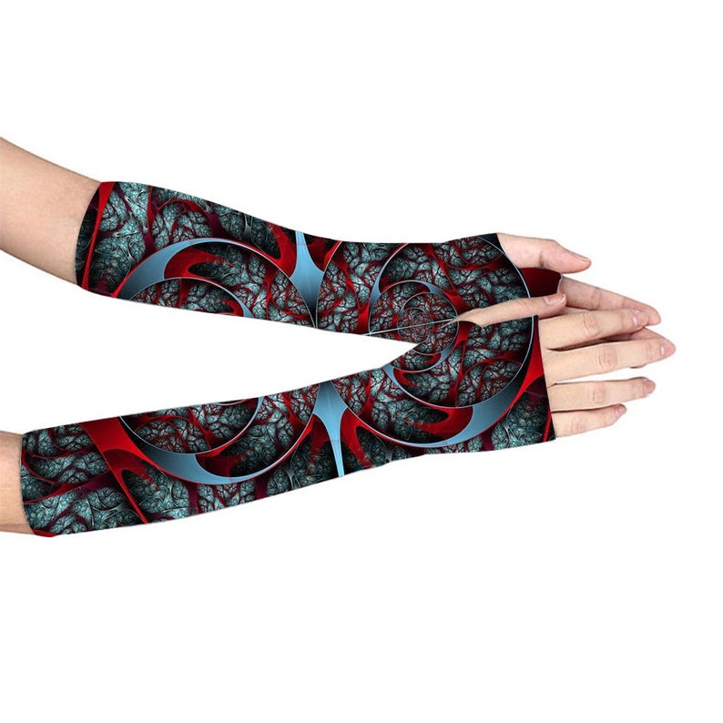 The Power of Judgment Arm Warmers Stretch Fingerless Gloves Medium