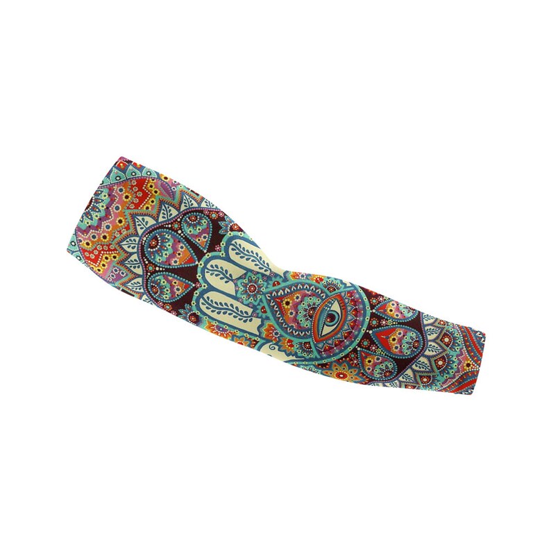 A Pair of Hamsa Arm Sleeves,UV Protection Driving Sleeves image 4