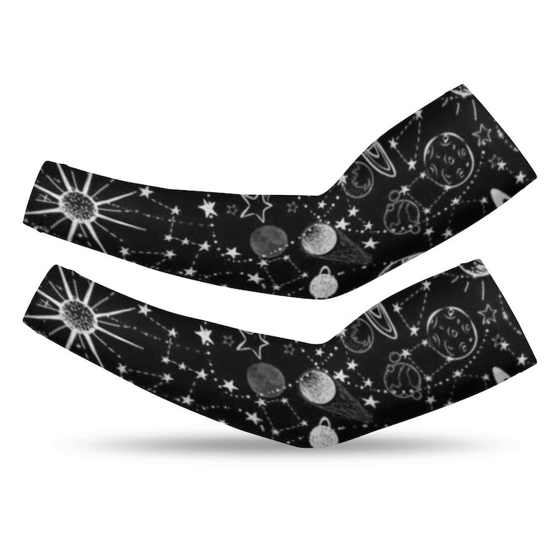 Colorful Universe Pattern Long Arm Sleeves Sun Protection Sleeve.Drive UV Protection.Child Arm Sleeves image 3