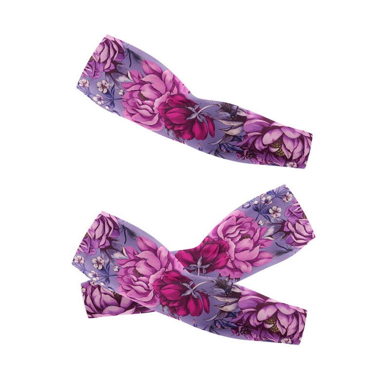 Peony Flower Magic Printed Long Arm Sleeves Long Arm Warmers,Sun Protection Sleeve.Drive UV Protection.Must Have Driving Supplies For Ladies image 4