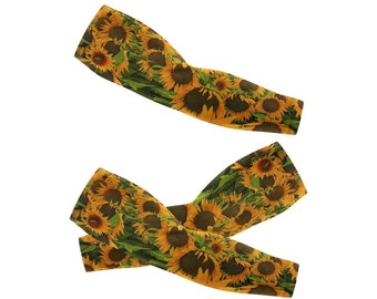 Sunflowers Field Med Arm Sleeves Kids &A dult