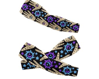 The Eye of The Magic Palm  Arm Cover Printed Long Arm Sleeves