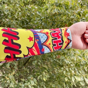 Colorful Comic Book Panels Arm Sleeves Arm Warmers image 1